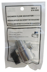 ProSource PMB-020 Adapter Control, ABS, Silver, Chrome, For: Control Water Flow or Turn Off Water