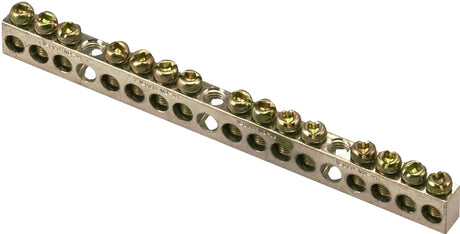 Square D PK15GTACP Ground Bar Kit, 0.32 in L, 15-Terminal, Aluminum