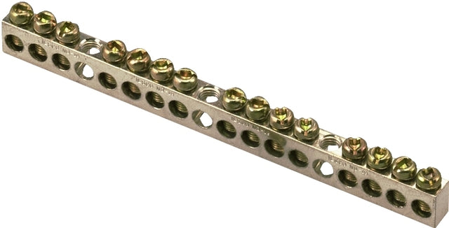 Square D PK15GTACP Ground Bar Kit, 0.32 in L, 15-Terminal, Aluminum