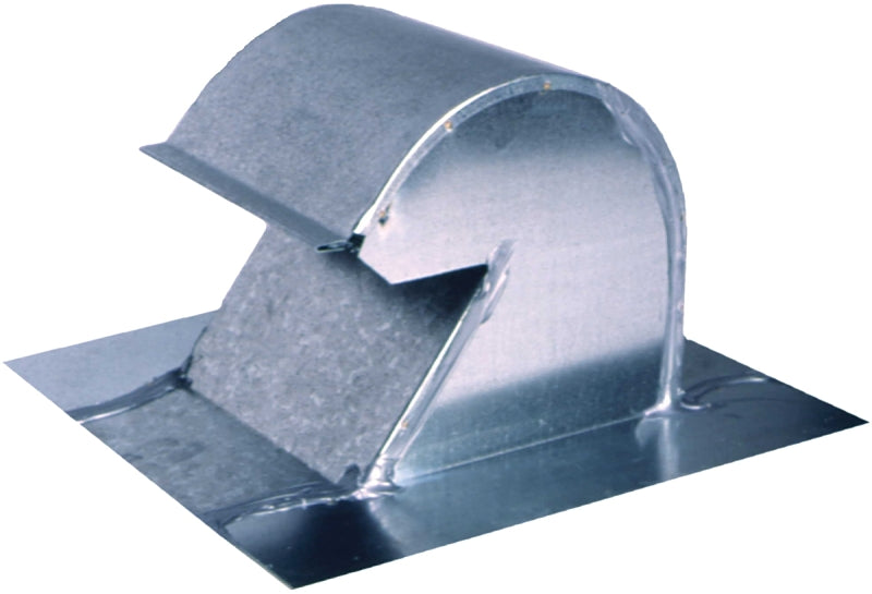 Master Flow GNV4 Gooseneck Vent, 4-1/8 in OAL, 6-1/2 in OAW, Steel, Mill, Galvanized