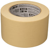 Scotch 2020-3A-BK Masking Tape, 60 yd L, 3 in W, Crepe Paper Backing, Beige, Pack of 12