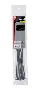 Gardner Bender 45-312UVB Cable Tie, 3 in Max Bundle Dia, Double-Lock Locking, 6/6 Nylon, Black, 11 in L