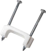 Gardner Bender PS-150 Cable Staple, 1/2 in W Crown, Plastic/Polyethylene, 100 BX