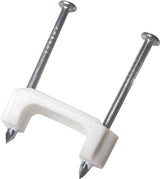 Gardner Bender PS-150 Cable Staple, 1/2 in W Crown, Plastic/Polyethylene, 100 BX