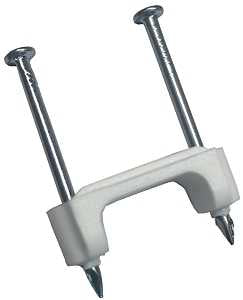 Gardner Bender PS-1550T Cable Staple, 1/2 in W Crown, Plastic/Polyethylene, 15/PK