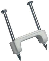 Gardner Bender PS-1550T Cable Staple, 1/2 in W Crown, Plastic/Polyethylene, 15/PK
