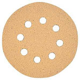 DEWALT DW4303 Sanding Disc, 5 in Dia, Coated, 120 Grit, Fine, Aluminum Oxide Abrasive, Paper Backing, 8-Hole, 5/PK