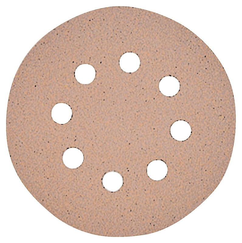 DEWALT DW4307 Sanding Disc, 5 in Dia, Coated, Aluminum Oxide Abrasive, Paper Backing, 8-Hole