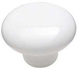 Amerock Allison Value Series 232WHT Cabinet Knob, 15/16 in Projection, Traditional, 1-1/4 in, Ceramic