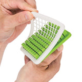Progressive Prepworks Green/White Plastic Food Chopper, Pack of 4