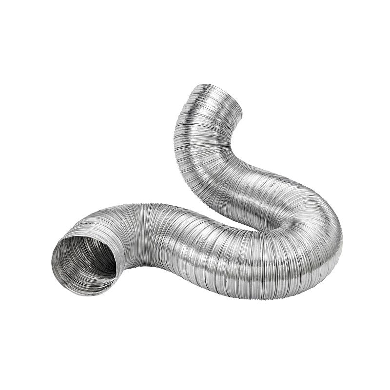 Lambro 304 Flexible Semi-Rigid Duct, 5 in, 8 ft L, Aluminum