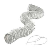Lambro 1303 Series Vent Hose, Includes: (2) Adjustable Nylon Clamps, (1) Vinyl Duct, 4 in ID, 8 ft L, Vinyl, White
