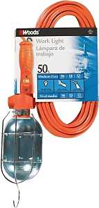 CCI 0692 Work Light with Outlet and Metal Guard, 12 A, 120 V