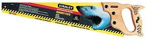 STANLEY 15-087 Handsaw, 20 in L Blade, 8 TPI, Wood Handle