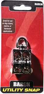 Baron C-0178ZD-1 Rope Pulley, 5/16 in Rope, 1 in Sheave, Zinc