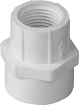 IPEX 435992 Reducing Pipe Adapter, 3/4 x 1/2 in, Socket x FPT, PVC, White, SCH 40 Schedule, 150 psi Pressure