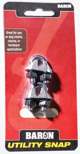 Baron C-260-1/8 Wire Rope Clip, 1/8 in Opening, Malleable Iron