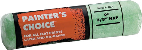 Wooster Painter's Choice R277-9 Roller Cover, 3/4 in Thick Nap, 9 in L, Fabric Cover, Mint Green