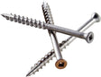 Simpson Strong-Tie S07C225FBP Deck Screw, #7 Thread, 2-1/4 in L, Coarse Thread, Trim Head, Square Drive, 100/PK