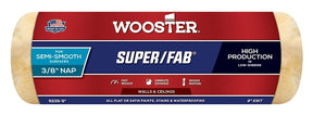 Wooster Super/Fab R239-9 Roller Cover, 3/8 in Thick Nap, 9 in L, Fabric Cover, Golden Yellow