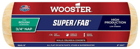 Wooster Super/Fab R241-9 Roller Cover, 3/4 in Thick Nap, 9 in L, Fabric Cover, Golden Yellow
