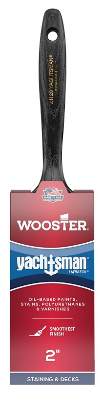 Wooster Z1120-2 Paint Brush, 2 in W, 2-7/16 in L Bristle, China Bristle, Varnish Handle