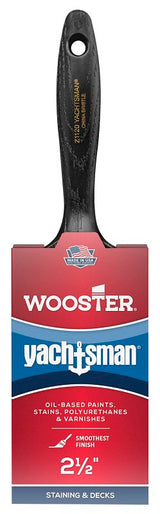 Wooster Z1120-2-1/2 Paint Brush, 2-1/2 in W, 2-11/16 in L Bristle, China Bristle, Varnish Handle