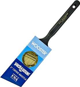 Wooster Z1121-2 Paint Brush, Black/Natural White, Plastic Handle, 2 in W, 2-7/16 in L Bristle, China Bristle