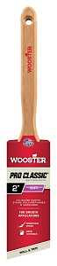 Wooster Z1222-2 Paint Brush, White, Maple Wood Handle, 2 in W, 2-15/16 in L Bristle, China Bristle