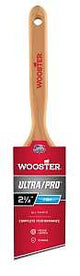Wooster 4174-2-1/2 Paint Brush, Purple/Sable Brown, Maple Wood Handle, 2-1/2 in W, Angle Sash Brush, Sash Handle