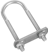 National Hardware N222-109 U-Bolt, 1/4-20 Thread, 1-3/4 in L Thread, Steel, Zinc, Pack of 5