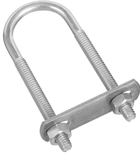 National Hardware N222-109 U-Bolt, 1/4-20 Thread, 1-3/4 in L Thread, Steel, Zinc, Pack of 5