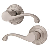 Kwikset Signature Series 720CHL15RCLRCSBBP Passage Lever, Non-Locking Lock, Satin Nickel, Zinc, 4-7/32 in L Lever