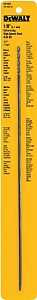 DEWALT DW1602 Drill Bit, 1/8 in Dia, 12 in OAL, Extended Length, Parabolic Flute, 1/8 in Dia Shank