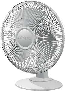 Lasko 2012 Table Fan, White, 12 in L x 14 in W x 16-1/2 in H Dimensions, 3-Speed