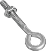 National Hardware N221-564 Eye Bolt, #10-24 Thread, 1-1/4 in L Thread, 0.28 in ID Dia Eye, 1.41 in L Shank, Pack of 10