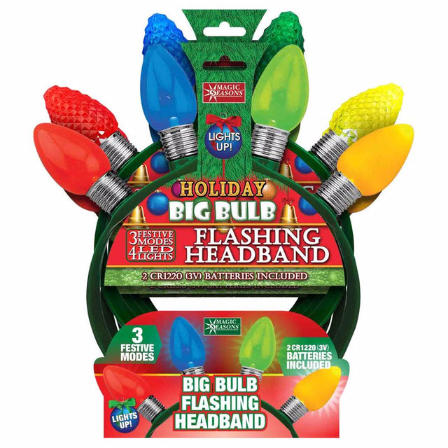 Magic Seasons Scorpion Master 9 in. Big Bulb Headband 1 pk, Pack of 24