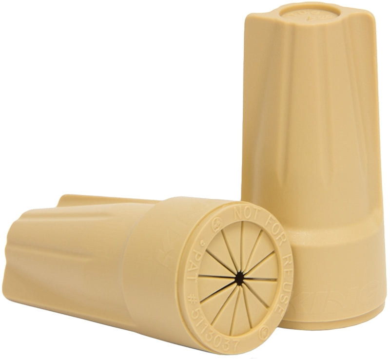 King Innovation Dryconn Series 20101 Wire Connector, Tan, 22 to 6 AWG Wire, Copper Contact, 4/CD