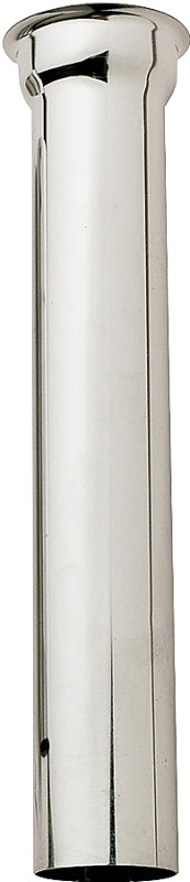 Plumb Pak PP9-6CP Sink Tailpiece Flange, 1-1/2 in, 6 in L, 22 ga Thick Wall, Flange, Brass, Polished Chrome