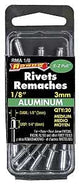 Arrow RMA1/8 Pop Rivet, Medium, 1/4 in Grip, 1/4 in L, Aluminum, Silver, 20/PK