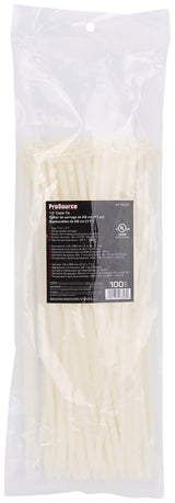 ProSource CV280-1003L Cable Tie, 70 mm Max Bundle Dia, Self-Lock Locking, Nylon, Clear