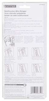 ProSource KY-665T3L Wire Stripper, 10 to 24 AWG Wire, 10 to 24 AWG Stripping, 10 to 24 AWG Cutting Capacity