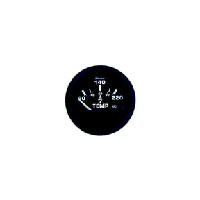 Faria 12819 Euro Black 2″ Cylinder Head Temperature Gauge With Sender (60-220F)