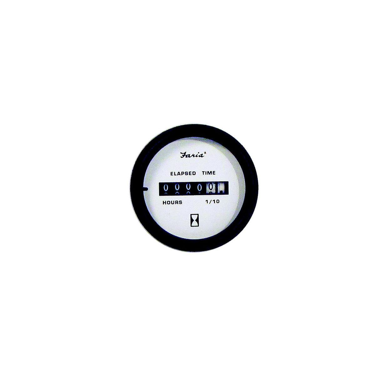 Faria Euro 2″ Hourmeter Gauge (10,000 hrs) (12-32VDC)