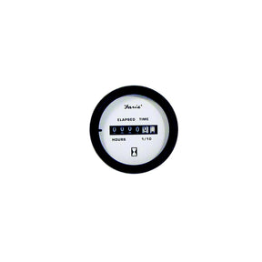 Faria Euro 2″ Hourmeter Gauge (10,000 hrs) (12-32VDC)