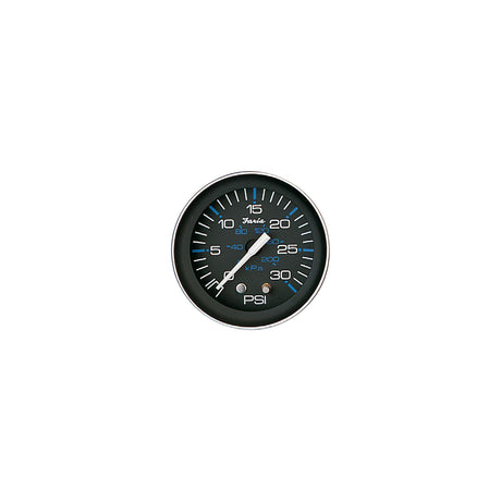 Faria Coral Black 2″ Water Pressure Gauge Kit 30 PSI