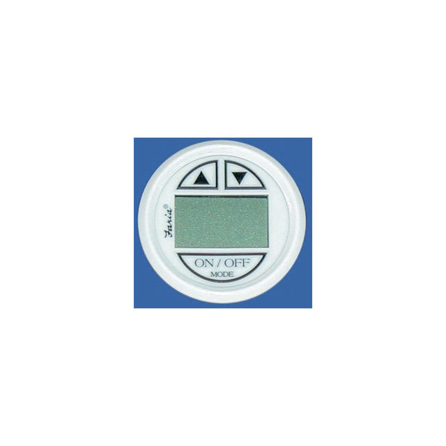 Faria Digital Depth Sounder, Dress White w/Transom Transducer