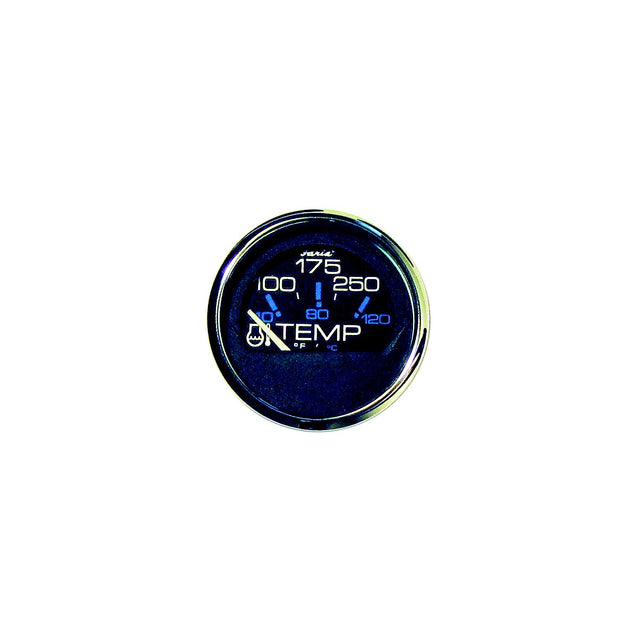 Faria Chesapeake SS Black 2″ Gauge - Water Temperature Gauge (100-250F)