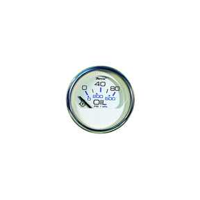 Faria Chesapeake SS White 2″ Gauge - Oil Pressure Gauge 80 PSI