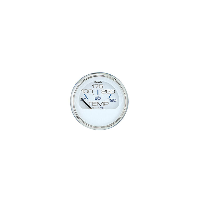 Faria Chesapeake SS White 2″ Gauge - Water Temperature Gauge (100-250F)